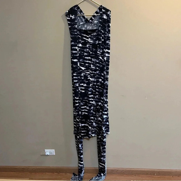 Ravon by Von Vonni Maxi Convertible Dress One Size Womens Zebra Animal Print - Picture 2 of 7